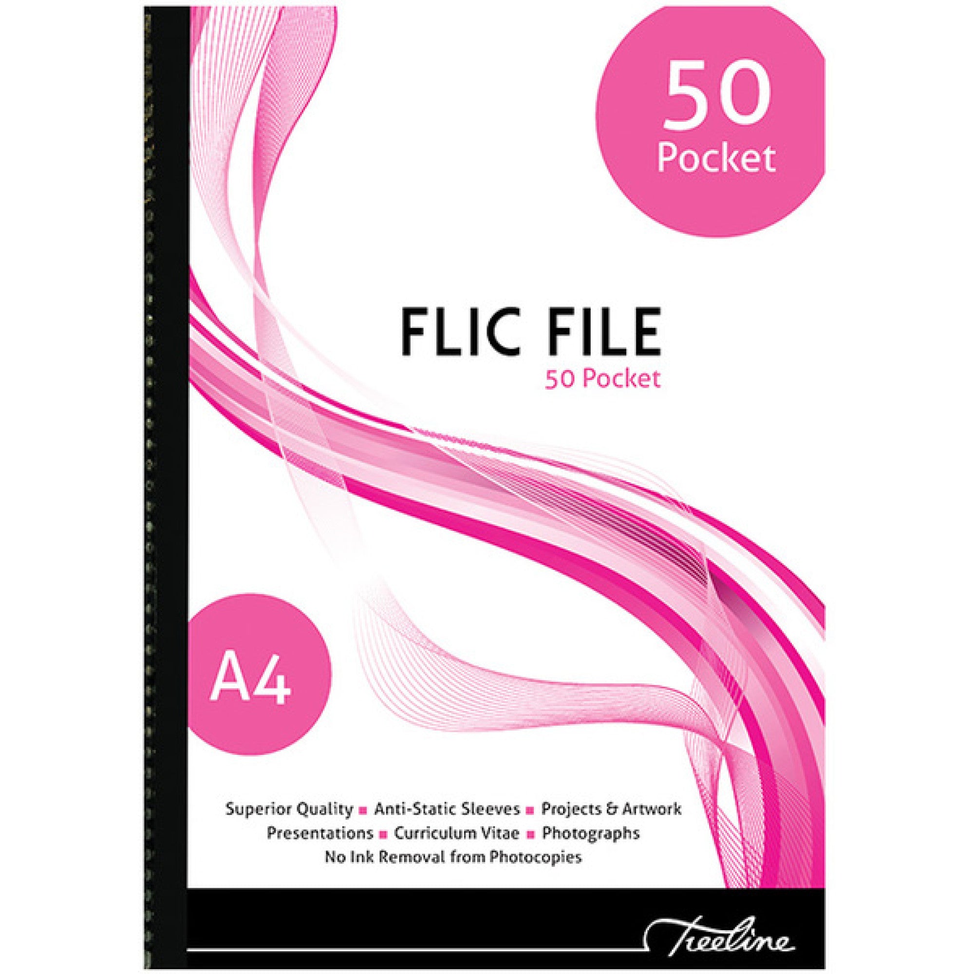 TREELINE FLIC FILE A4 - 50 Pockets